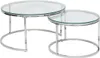 Satz von 2 klapptischen "kneo" silber 80x80x43,2cm  - Produktbild-Vorschau 1