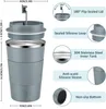 Thermobecher Edelstahl Travel Mug Isolierbecher 380ml Produktbild-Vorschau 3