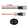 4x T10 W5W Kunststoff Fassung Schwarz 12,5 mm + Kabel Produktbild-Vorschau 2