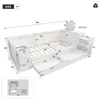 Merax Kinderbett Tagesbett 90x200 mit Nachttisch, Schublade Produktbild-Vorschau 7