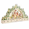 Salcar Houten kerstdorp, 3D lichtboog, 32 cm met 13 Productafbeelding-voorbeeld 12