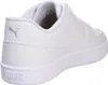 A white Puma sneaker shown from the back and side. Produktbild-Vorschau