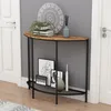A console table with decorative items placed on it, situated between two doors. Anteprima dell’immagine prodotto