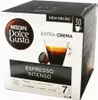 A box of Nescafé Dolce Gusto Espresso Intenso coffee capsules. Voir les images du produit