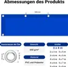 Wiltec wetterfeste Abdeckplane blau, wasserfeste Plane mit Produktbild-Vorschau 3