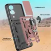 An exploded view of a phone case with its components labeled. Produktbild-Vorschau