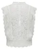 Ärmellose Spitzen Bluse Sleeveless Shirt Stehkragen Top Produktbild-Vorschau 7