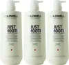 Goldwell Dualsenses Just Smooth Set di 3 shampoo da 1000 ml Anteprima dell’immagine prodotto 2