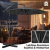 Parasol de jardin en aluminium, diamètre 300 cm, avec Voir les images du produit 7