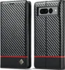 Hülle für Google Pixel 7A Kohlefaser Leder Brieftasche Produktbild-Vorschau 1