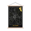 MuchoWow® Textilposter Plauen - Stadtplan - Karte - Gold - Produktbild-Vorschau 1
