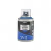 A spray can of blue fabric textile paint against a white background. Produktbild-Vorschau
