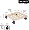 WAGNER Pflanzenroller PALETTI 34 x 34 x 8 cm, für den Produktbild-Vorschau 2