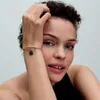 Pandora Charm-Anhänger Damen Herz Opal Grün Vergoldet Produktbild-Vorschau 2