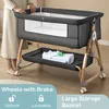 COMOMY 3-in-1 Babybett, Beistellbett Baby, Stubenwagen Baby Produktbild-Vorschau 5