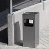 Kovový odpadkový kôš DURABLE 17L štvorcový s popolníkom, Náhľad obrázku produktu 4
