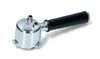 A single espresso machine portafilter with a black handle, shown on a white background. Produktbild-Vorschau