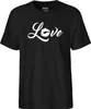 Huuraa Herren T-Shirt Love Kuss XXL Black Bio Baumwolle Produktbild-Vorschau 2