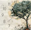 Wanduhr aus Glas mit Motiv Natur Notizblock- 30 x 30 cm - Produktbild-Vorschau 1