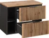 Waschtisch 80.6cm Gaia mit 2 Schubladen, Eichenoptik und Produktbild-Vorschau 3