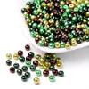 Bastelperlen 6mm mint, grün, braun, gelbgrün, dunkelgrün Produktbild-Vorschau