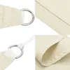 Collage of close-up shots showing details of a cream-colored sun sail. Anteprima dell’immagine prodotto