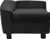 A side view of a black dog sofa. Náhled obrázku produktu