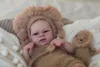 Neugeborene 49 cm Silikon Baby puppen mit offenen Augen Produktbild-Vorschau 2