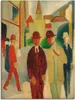 ARTland Leinwandbild Helle Straße mit Leuten Größe: 45x60 Produktbild-Vorschau 1