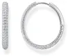 Thomas Sabo Ohrhänger Creolen Mit Zirkonia-Pavé Weiß Silber Produktbild-Vorschau 1