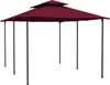 paramondo Comfort Gartenpavillon, 4 x 3 m, bordeaux + Wände Produktbild-Vorschau 3