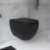 Alpenberger Hänge WC Spülrandlos in Matt Schwarz | Gäste WC Produktbild-Vorschau 2