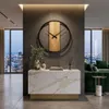 Horloge en chêne Loft Round métallique 80 cm, z231 Voir les images du produit 4