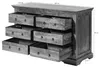MASSIVMOEBEL24 Kommode Akazie 145x58x90 nougat lackiert Produktbild-Vorschau 4