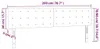 vidaXL Cabecero LED blanco, 200x5x78/88 cm, revestimiento Vista previa de la imagen del producto 8