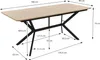ML-Design Esstisch Hellbraun 180x80x75 cm, Rechteckiger Produktbild-Vorschau 5