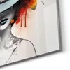 DEQOART Glasbild Echtglas 30x30 cm 'Floraler Farbtanz' Produktbild-Vorschau 5