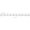 The Living Store Gartenzaun mit Speerspitzen Stahl 15,3 x Produktbild-Vorschau 6