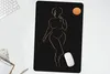 MuchoWow® Mauspad Mousepad Frau - Mond - Schwarz und Gold - Produktbild-Vorschau 5