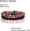 3 STÜCKE Heilkristall Armbänder für Frauen 8mm Naturstein Produktbild-Vorschau 5