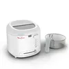 A white Moulinex Uno deep fryer and its frying basket are displayed against a white background. Podgląd zdjęcia produktu