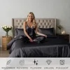COZYOR Satin-Bettwäsche, mit verstecktem Reißverschluss, Produktbild-Vorschau 8