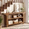 Tribesigns : Console étroite de 160 cm en bois massif avec Voir les images du produit 4