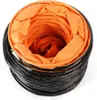 A coiled flexible hose with an orange interior and black exterior, viewed from the top. Produktbild-Vorschau