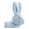 A close-up profile view of a light blue plush bunny rabbit with sparkly ears and blue eyes, set against a white background. Náhled obrázku produktu