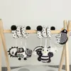Baby Crib Pram Hanging Spielzeug Schwarz -Weiß -Tierwagen Produktbild-Vorschau 1