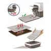 Diagrams showing how a cat litter mat works to trap litter. Produktbild-Vorschau