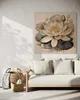 Leinwandbild Blumen Lilien Botanik 60x60 Feeby Beige bild Produktbild-Vorschau 2