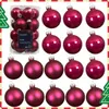 Christbaum-Mini-Kugeln Festive Pink Ø 3,5 cm aus Glas - Produktbild-Vorschau 6