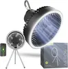 Standventilator, 10000mAh Camping Ventilator mit Licht & Produktbild-Vorschau 1